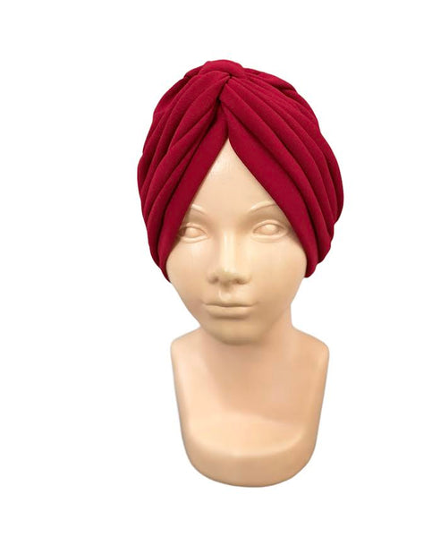 GORRO TURBANTE ROJO