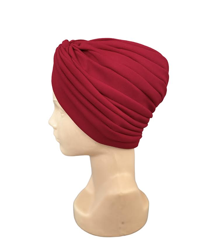 GORRO TURBANTE ROJO