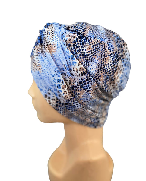 GORRO TURBANTE SNAKE PRINT