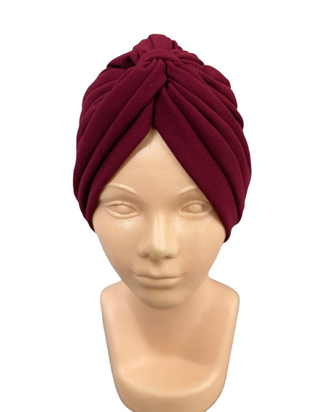 GORRO TURBANTE VINO