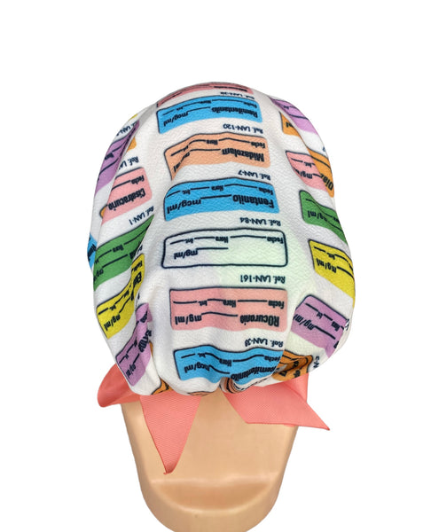 GORRO QUIRÚRGICO ANESTESIO ETIQUETAS PASTEL