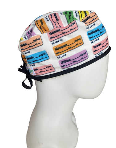 GORRO QUIRÚRGICO ANESTESIO ETIQUETAS PASTEL