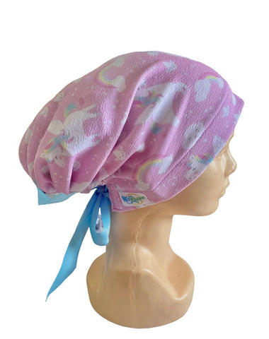 GORRO QUIRÚRGICO UNICORNIO ROSA CON AZUL