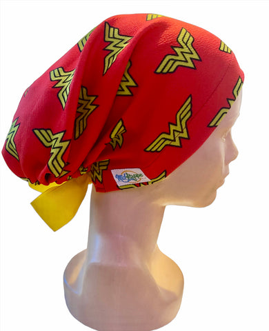 GORRO QUIRÚRGICO MUJER MARAVILLA ROJO