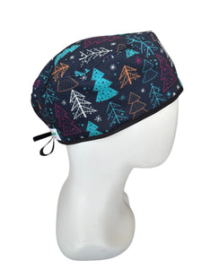 GORRO QUIRÚRGICO HOMBRE ARBOLES DE NAVIDAD COLORES