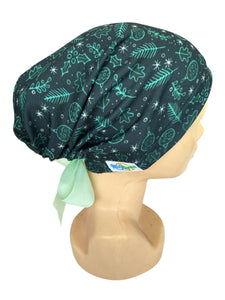 GORRO QUIRÚRGICO NAVIDAD HOJAS VERDES