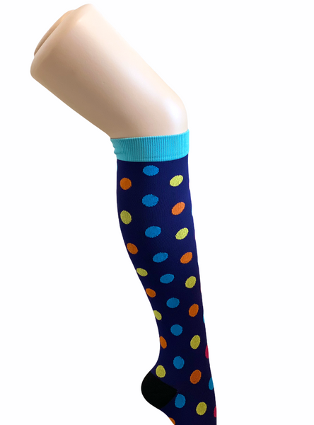 MEDIA DE COMPRESIÓN CIRCULOS DE COLORES (20-30mmHg)