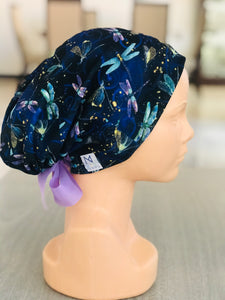 GORRO QUIRÚRGICO LIBELULAS LILAS