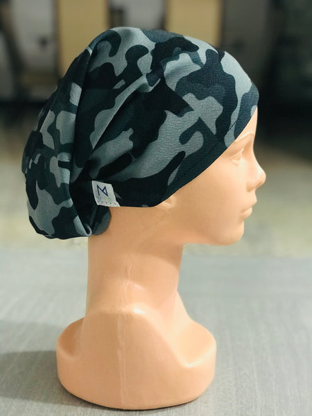 GORRO QUIRÚRGICO CAMUFLAJE NEGRO TUBULAR