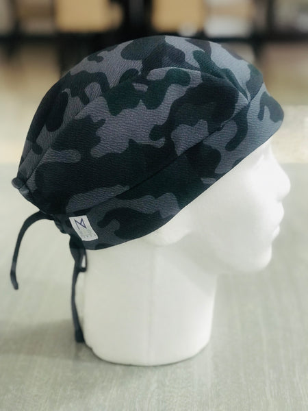 GORRO QUIRÚRGICO HOMBRE CAMUFLAJE NEGRO