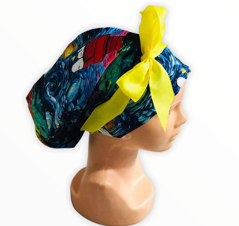 GORRO QUIRÚRGICO SNOOPY VAN GOGH MICROFIBRA