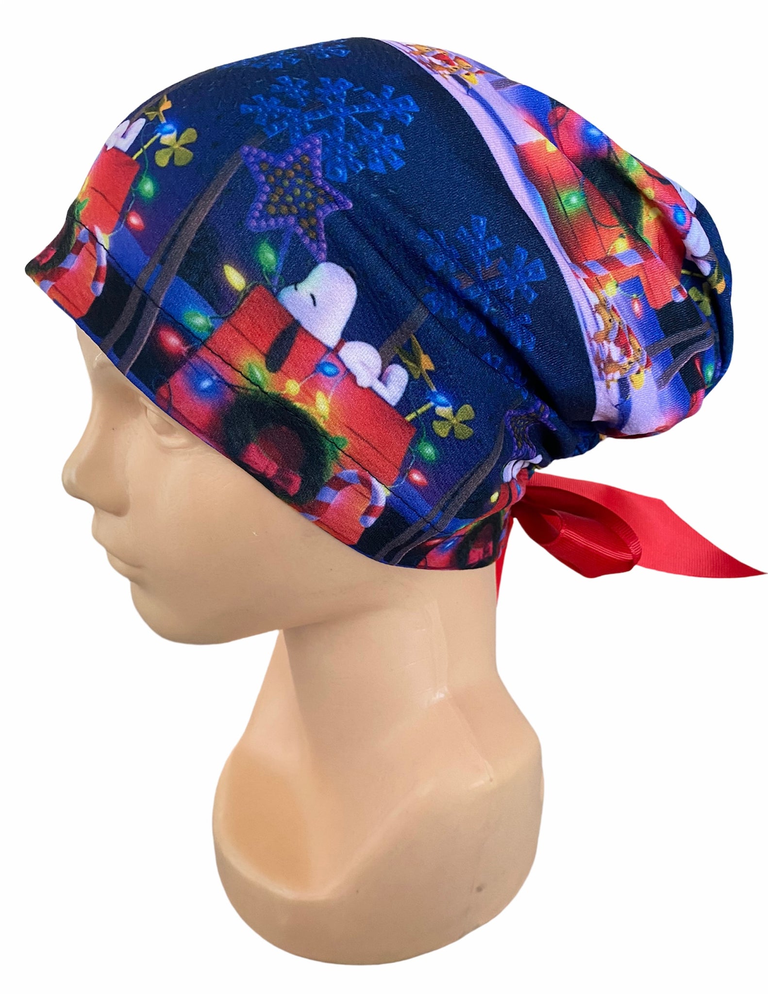 GORRO QUIRÚRGICO SNOOPY NAVIDAD AZUL