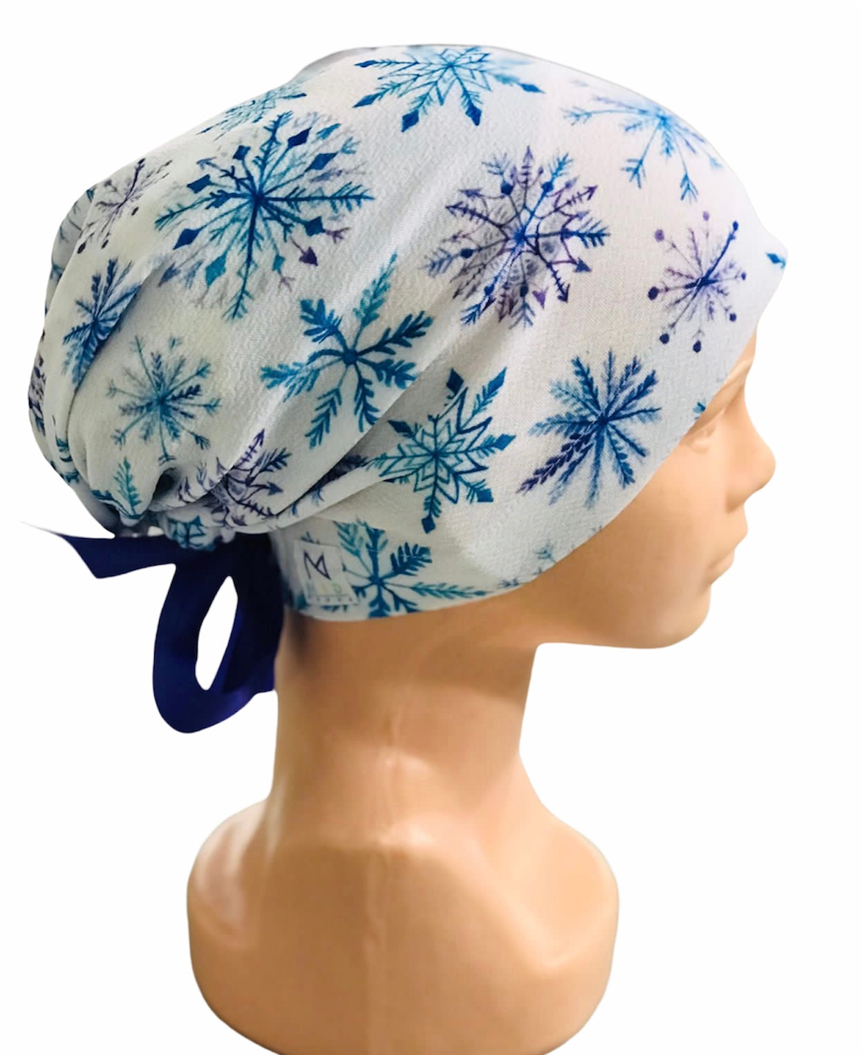 GORRO QUIRÚRGICO COPOS AZULES CON BLANCO