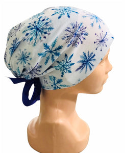 GORRO QUIRÚRGICO COPOS AZULES CON BLANCO