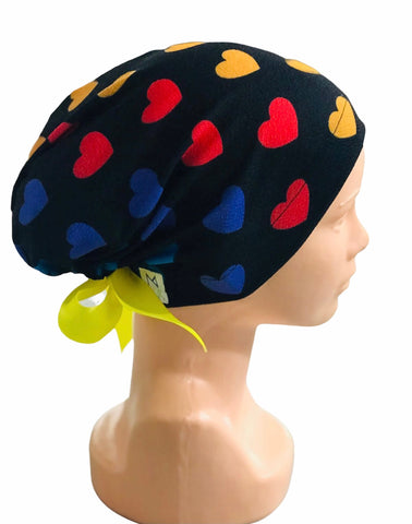 GORRO QUIRÚRGICO CORAZONES DE COLORES