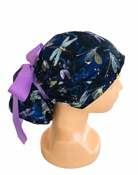 GORRO QUIRÚRGICO MICROFIBRA LIBELULAS LILAS