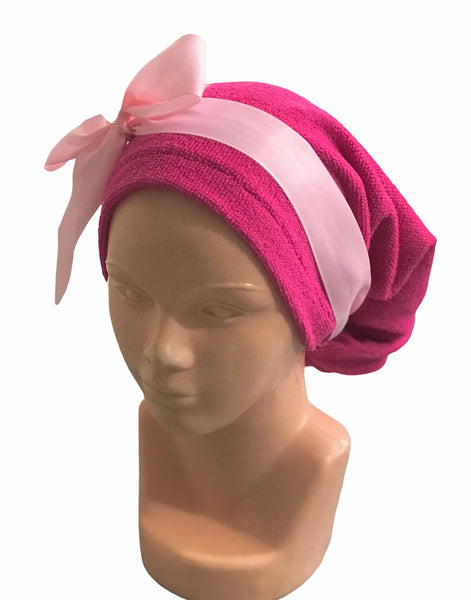 GORRO DE TOALLA ROSA MEXICANO