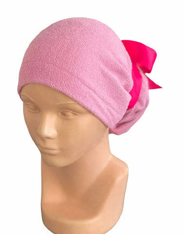 GORRO TOALLA ROSA CLARO