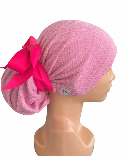 GORRO TOALLA ROSA CLARO