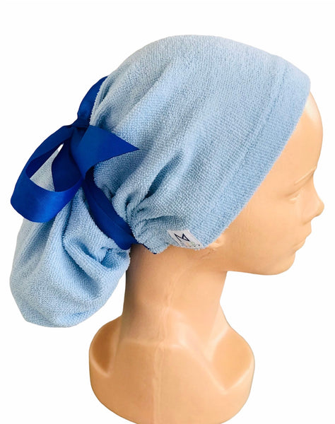 GORRO TOALLA AZUL