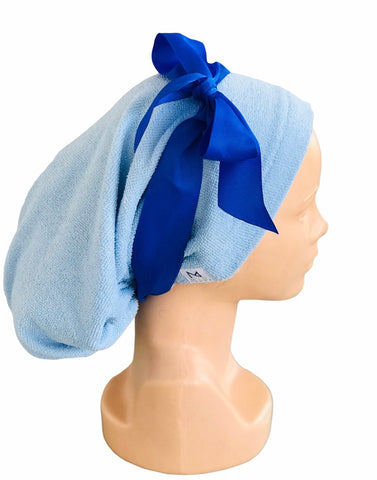 GORRO TOALLA AZUL