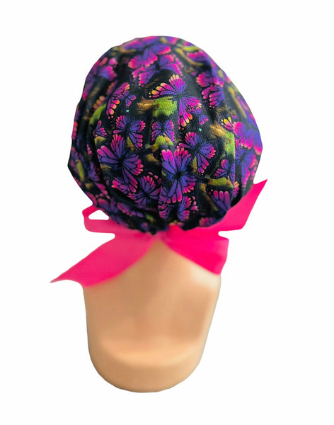 GORRO QUIRÚRGICO MARIPOSAS ROSAS