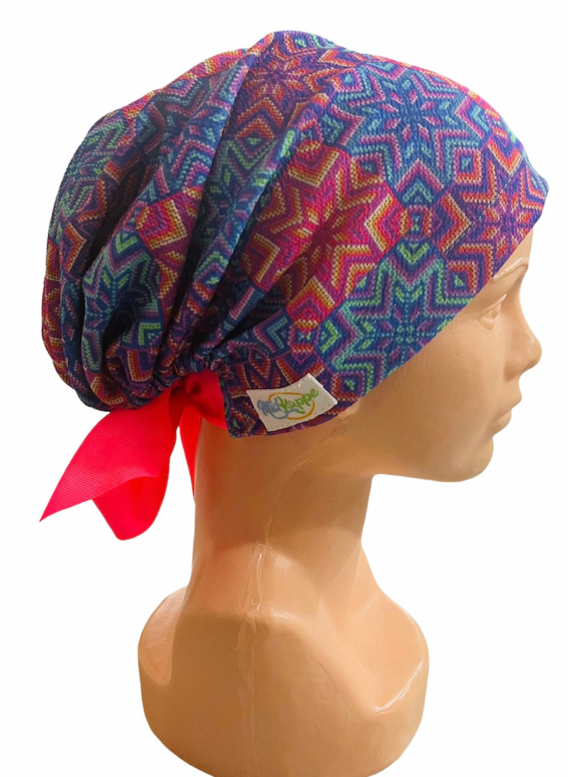 GORRO QUIRÚRGICO ARTE HUICHOL ROSA