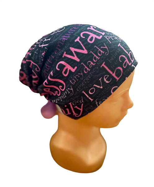 GORRO QUIRÚRGICO PREMATUO LETRAS