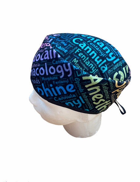 GORRO QUIRÚRGICO HOMBRE ANESTESIO LETRAS