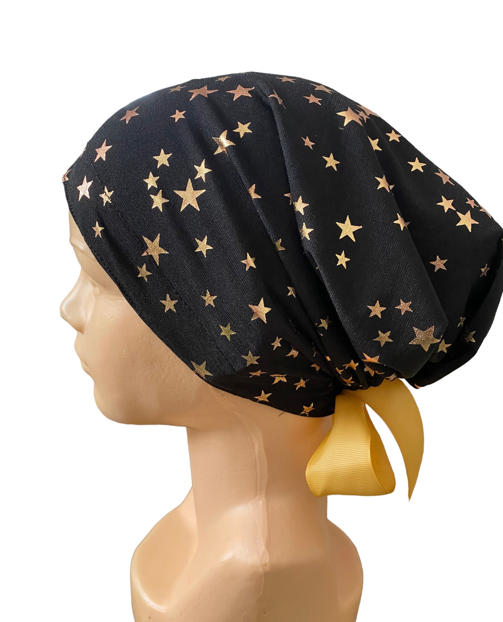 GORRO QUIRÚRGICO GOLD BLACK STARS