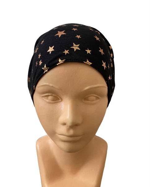 GORRO QUIRÚRGICO GOLD BLACK STARS